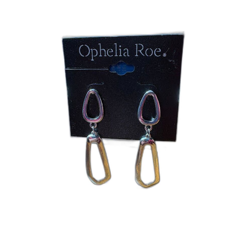 Silver Geometric Earrings